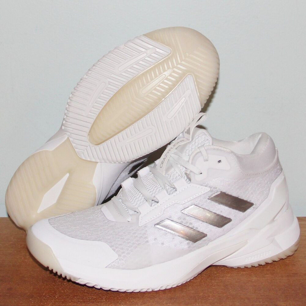 Adidas Crazyflight 6 Mid Indoor Volleyball Shoes Womens 7 White Silver